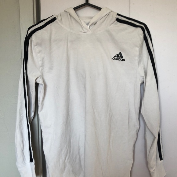 White adidas hoodie size medium - Picture 1 of 3